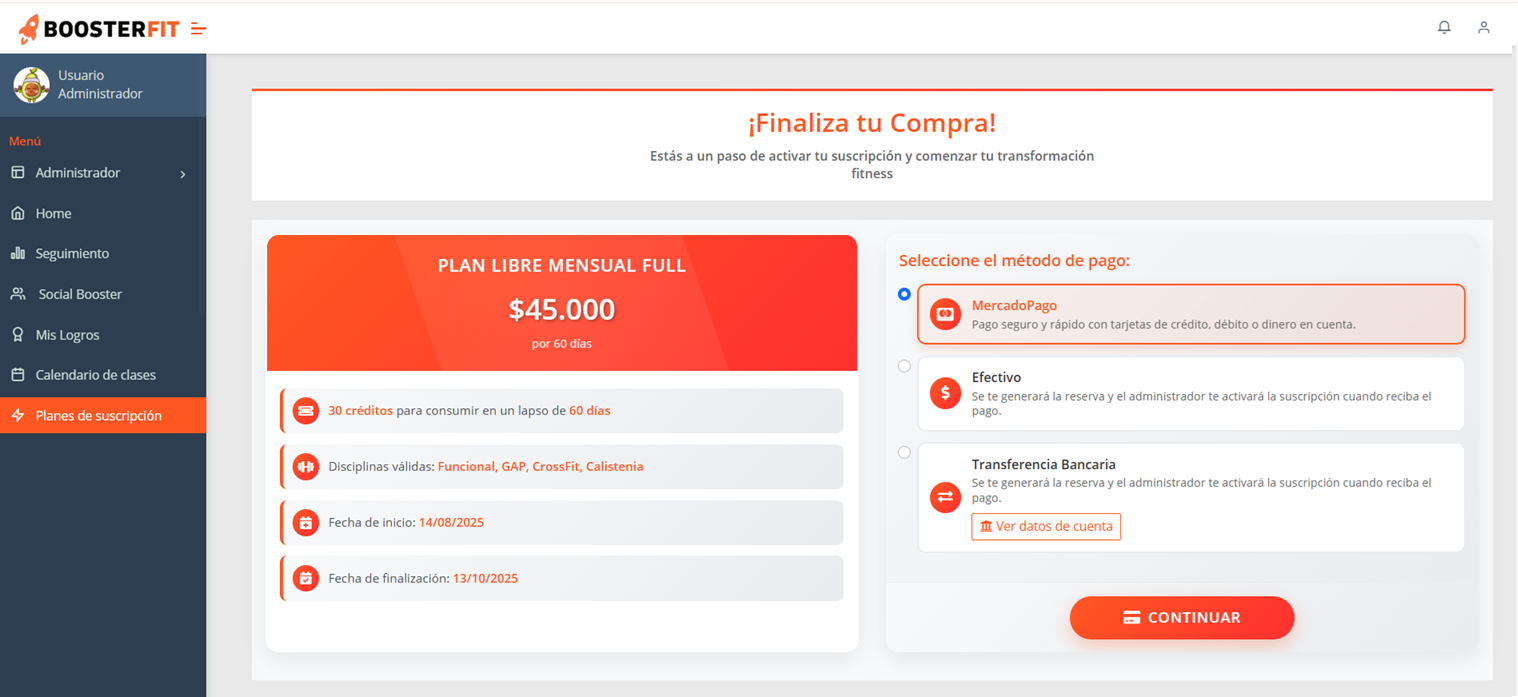 Planes de suscripción